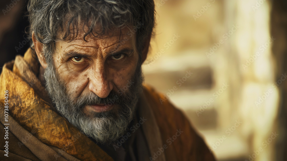 The old Thomas from the Bible, who did not believe in the resurrection of Jesus, Doubting Thomas, who repented for his weak faith in the Lord God. The old Thomas from the Bible, who did not believe in the resurrection of Jesus, Doubting Thomas, who repented for his weak faith in the Lord God.