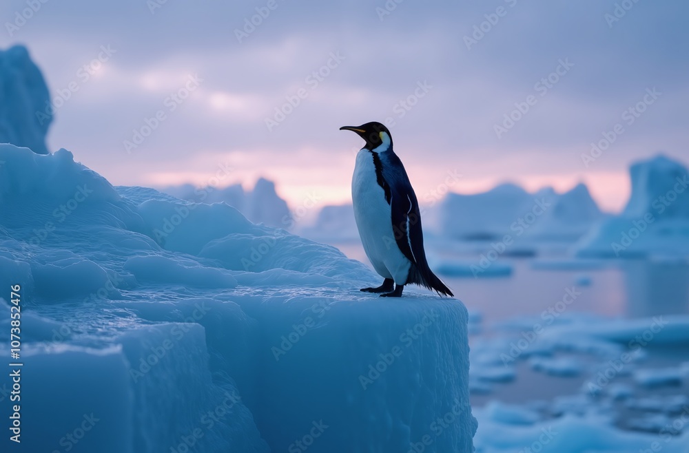 Fototapeta premium penguin in polar regions