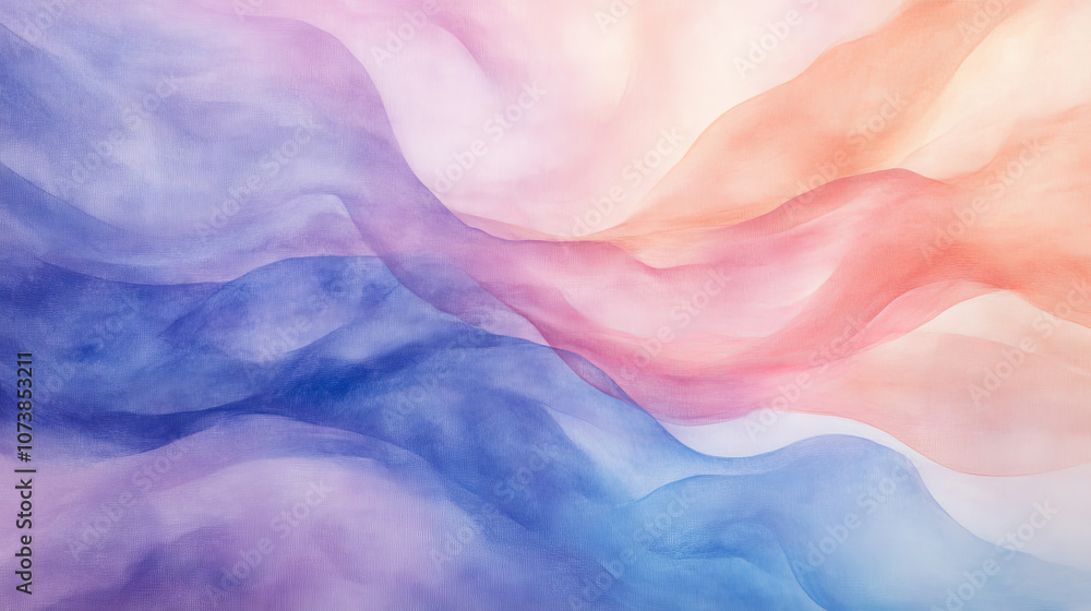 Dreamy pastel abstract background, flowing silky silk fabric watercolor textures, soft pinks, blues, and lavenders, gradient effects mist clouds smoke ethereal relaxing calm gentle flowing art Dreamy pastel abstract background, flowing silky silk fabric watercolor textures, soft pinks, blues, and lavenders, gradient effects mist clouds smoke ethereal relaxing calm gentle flowing art