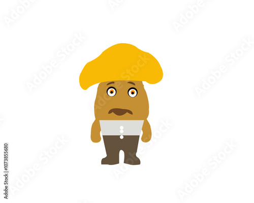 Patato character with presentation pose. 3d Illustration of Potato character with presentation pose.