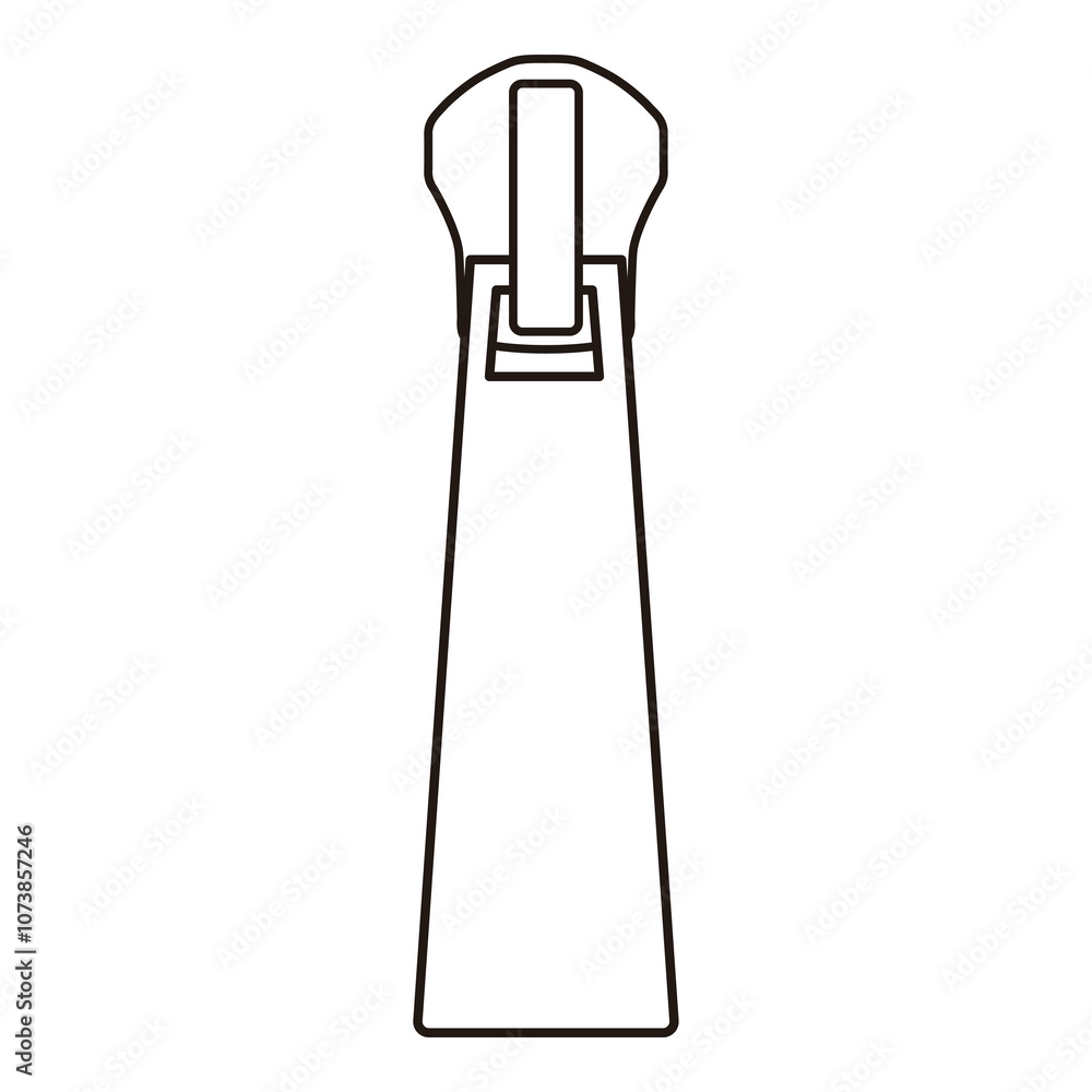 Zipper Pull Tab Line Art Technical Drawing for Fashion Accessories Design
Zipper Pull Tab Line Art Technical Drawing for Fashion Accessories Design