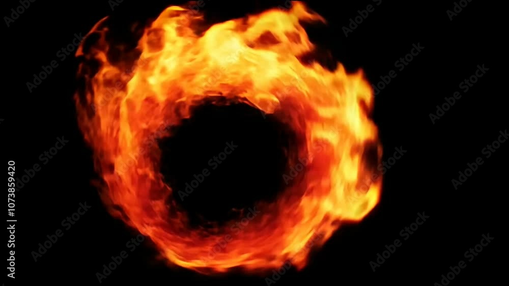 Rotating Fireball Against Darkness Rotating Fireball Against Darkness