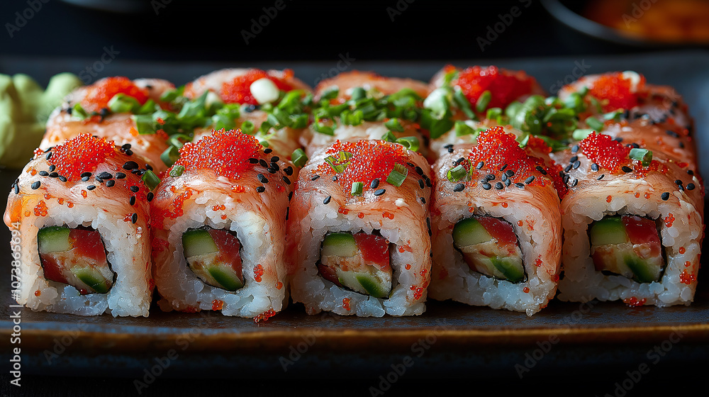 sushi on a plate sushi on a plate