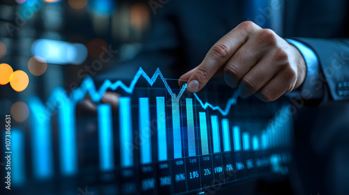 The Dichotomy of Success: A Leader's Presentation Highlighting Only Positive Outcomes in Business Metrics photo