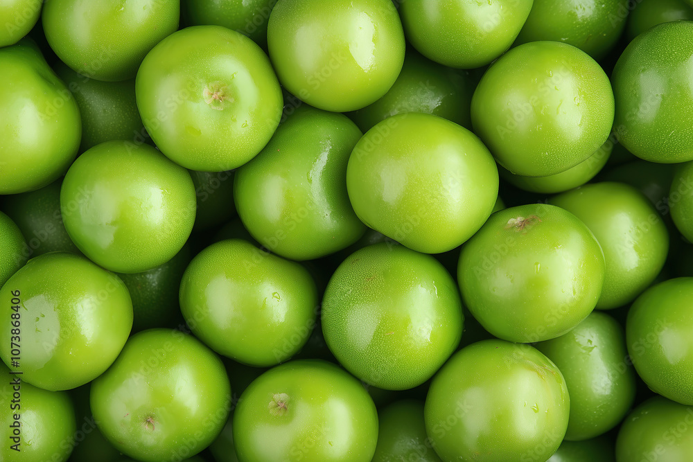 Fresh green apples piled together in a market display showcasing their vibrant color and natural sheen. Generative AI Fresh green apples piled together in a market display showcasing their vibrant color and natural sheen. Generative AI