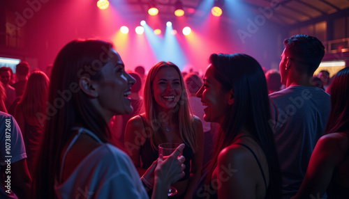 Wallpaper Mural Friends Enjoying a Night Out Torontodigital.ca