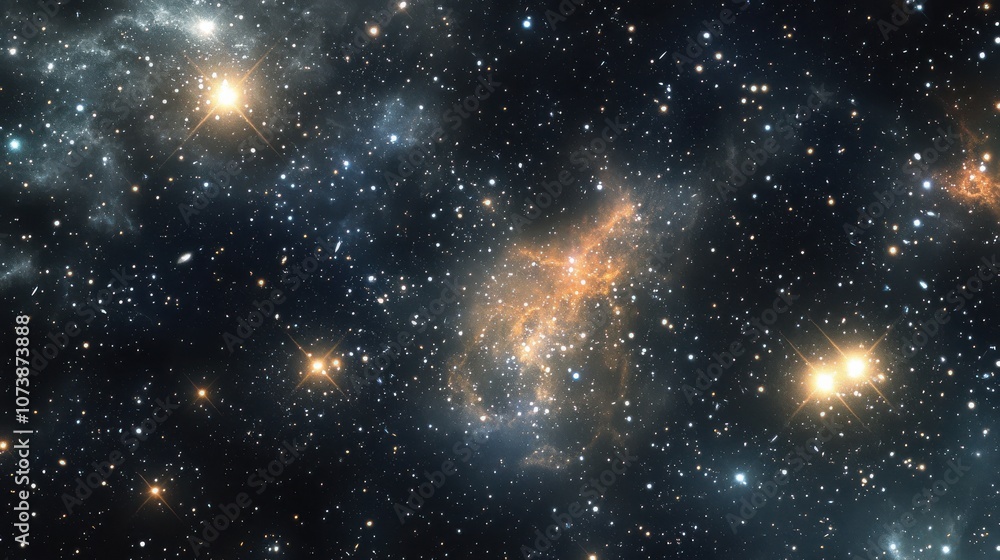 A mesmerizing view of a galaxy with countless stars shining brightly against a dark backdrop. A mesmerizing view of a galaxy with countless stars shining brightly against a dark backdrop.