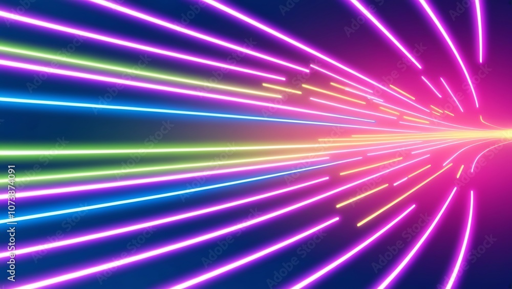 Obraz premium Abstract colorful light background. Generative Ai.