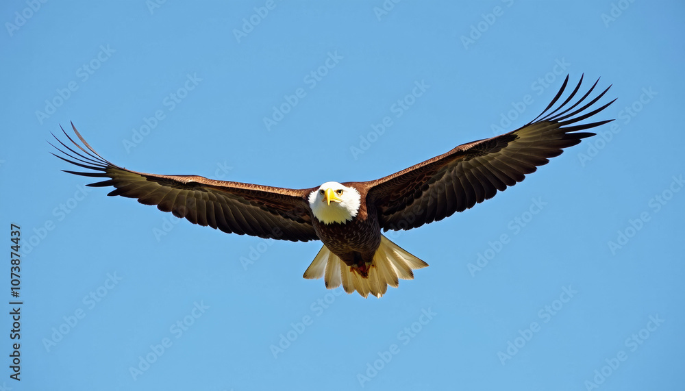 Fototapeta premium Bald Eagle Soaring in the Sky