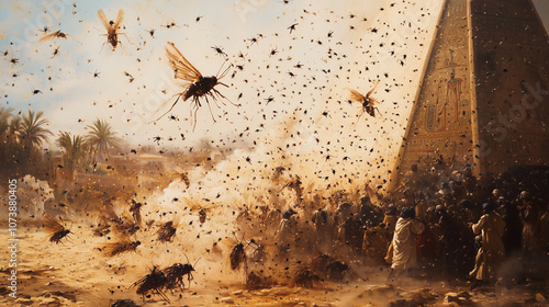 Gnat Swarm Irritates People and Animals Near an Egyptian Pyramid