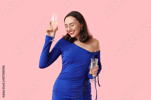 Beautiful young woman with ...