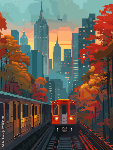 Atlanta United States of America vector illustration for your design
