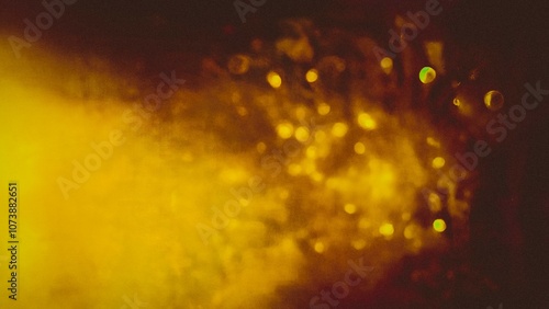 Canvas Print abstract gold yellow amber light bokeh smooth texture industrial art burst