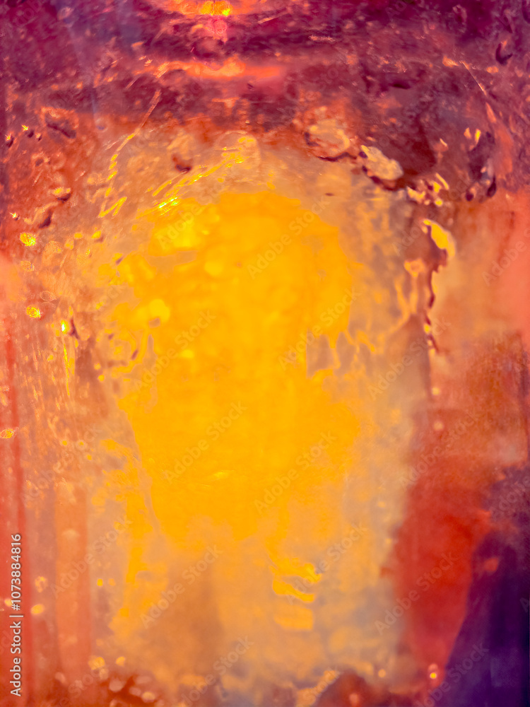 abstract frozen berry peach amber orange liquid surface texture background abstract frozen berry peach amber orange liquid surface texture background