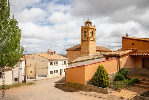 Church of Our Lady of the Assumption in Alfambra (Al-Ambra - la roja), province of Teruel, Aragon, Spain photo