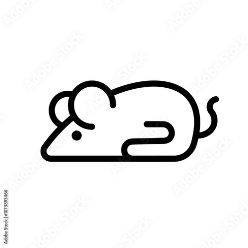 Little mouse, rat - vector icon
