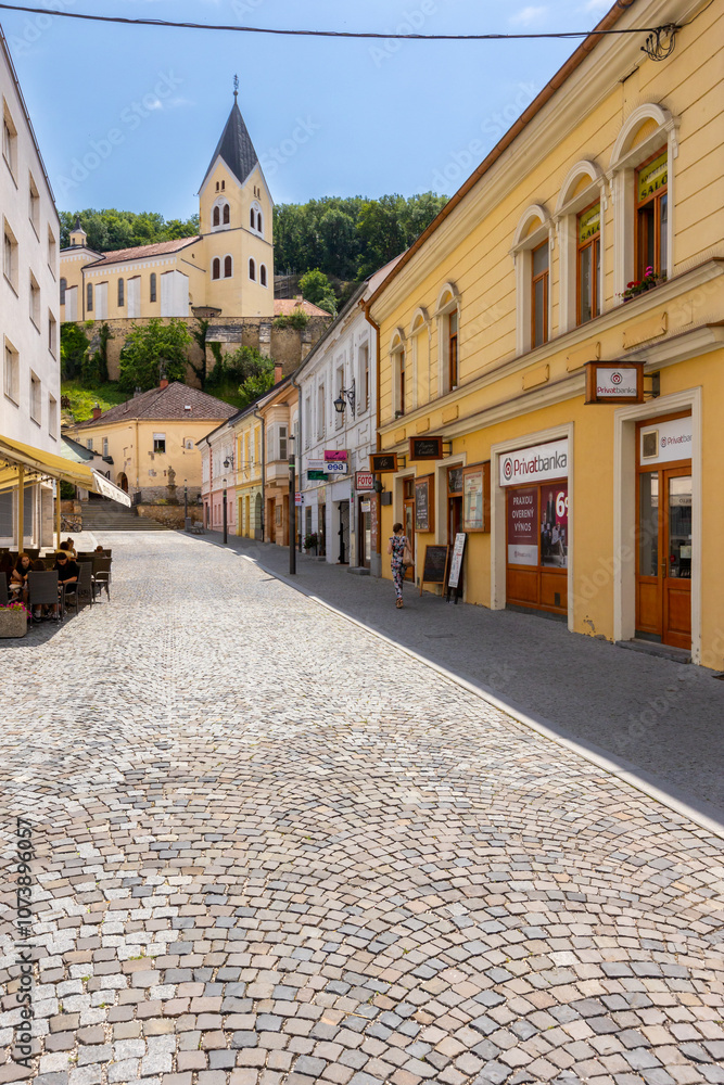 Fototapeta premium Trenčín, Slovakia - Historic City and Iconic Castle