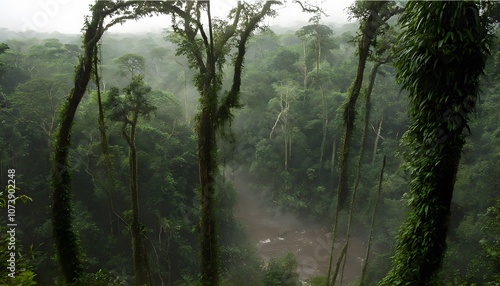 Lush Rainforest in Loango National Park, Gabon
 photo