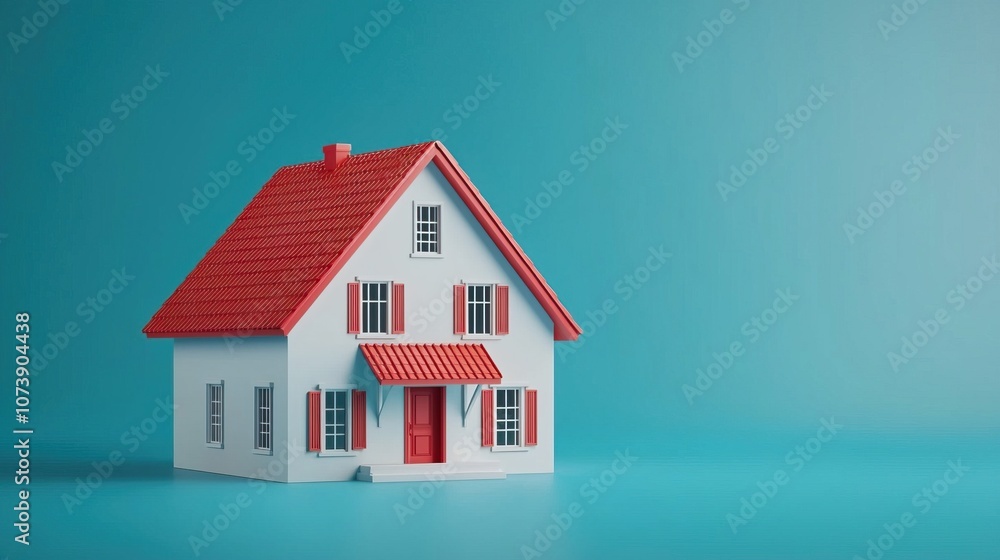 House Model for Financial and Loan Concepts House Model for Financial and Loan Concepts