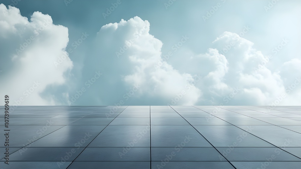 Solar Energy Panels Under a Blue Sky. Solar Energy Panels Under a Blue Sky.