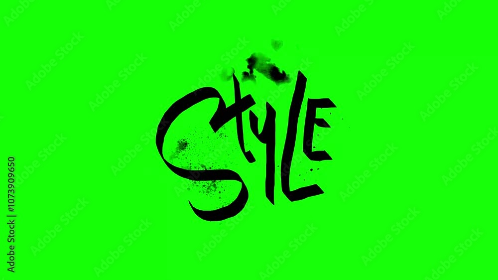 Grunge Graffiti Scribbles Text on Green Screen Background Grunge Graffiti Scribbles Text on Green Screen Background