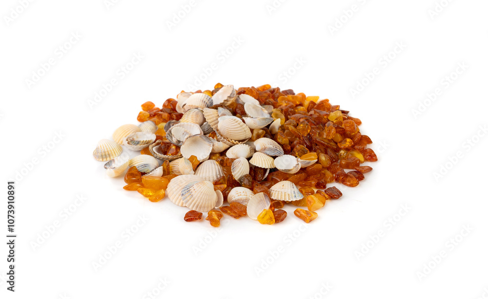 Amber stones isolated, polished orange gemstones, natural Baltic amber gems, golden resin crystals Amber stones isolated, polished orange gemstones, natural Baltic amber gems, golden resin crystals