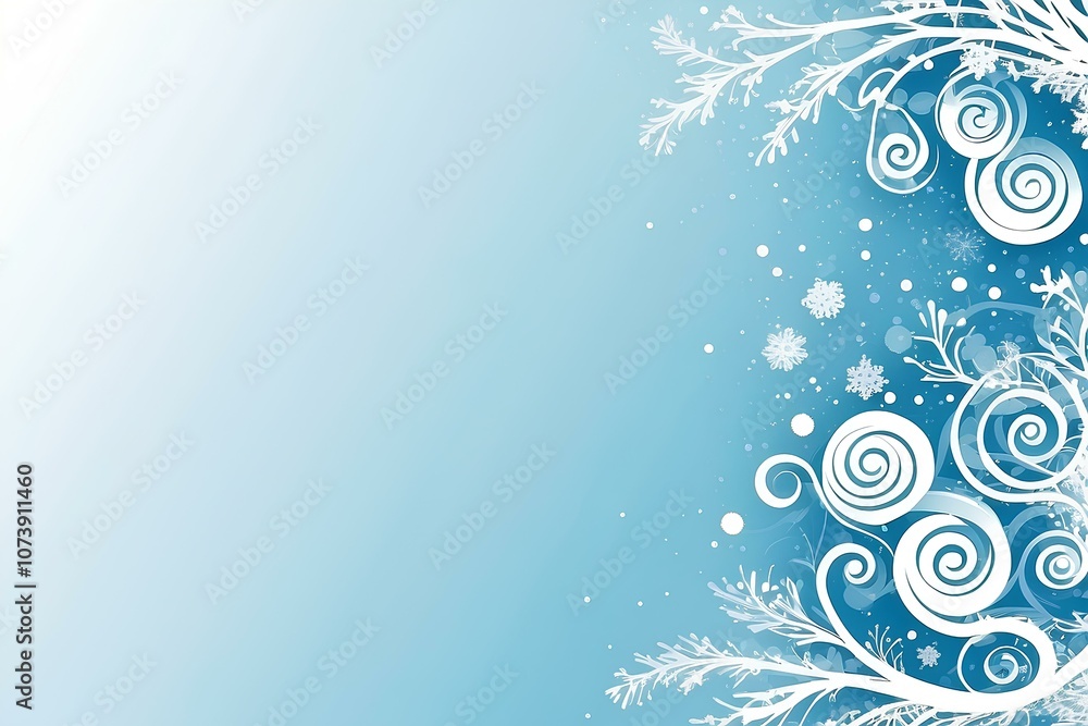 minimalist blue background with floating bubbles and water-inspired swirls creating a refreshing and calming atmosphere