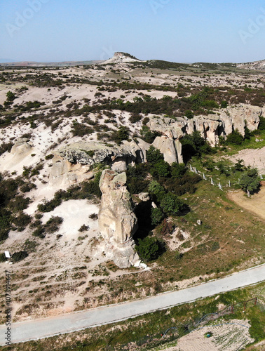 A view from the Phrygian Valley in Afyonkarahisar, Turkey