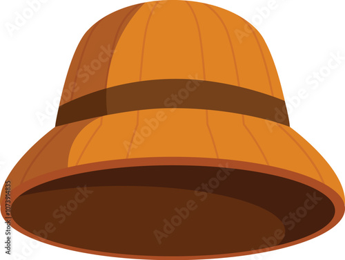 Classic cork helmet, essential for adventurers and explorers venturing into hot and humid environments
