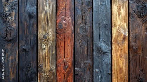 A textured wooden wall with various shades, showcasing natural patterns and colors.