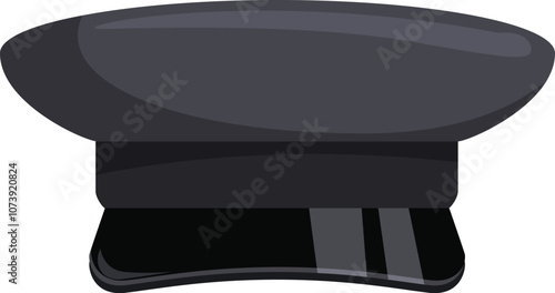 Classic russian police hat symbolizing authority and law enforcement in russia