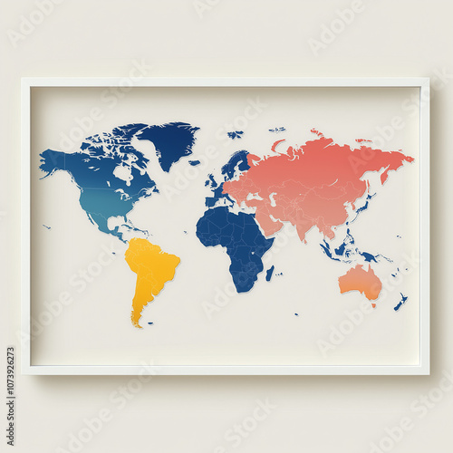 map of the world AI generated