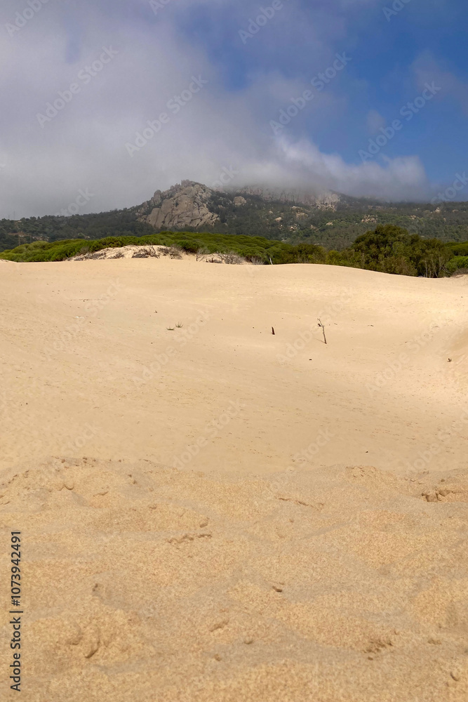 Dune of Bolonia on Atlantic ocean coast in Tarifa, Andalusia, Spain Dune of Bolonia on Atlantic ocean coast in Tarifa, Andalusia, Spain