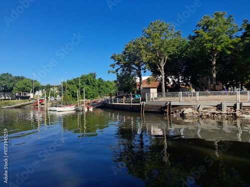 boats on the lake