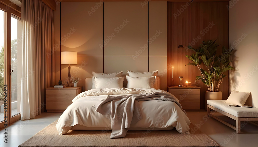 Obraz premium Warm and Inviting Bedroom Style