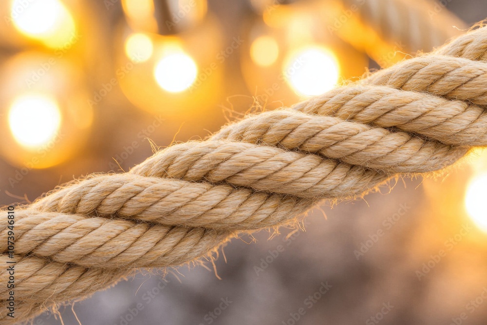 Elegant Jute Rope Chandeliers Illuminating a Cozy Indoor Space With Warm Golden Tones Elegant Jute Rope Chandeliers Illuminating a Cozy Indoor Space With Warm Golden Tones