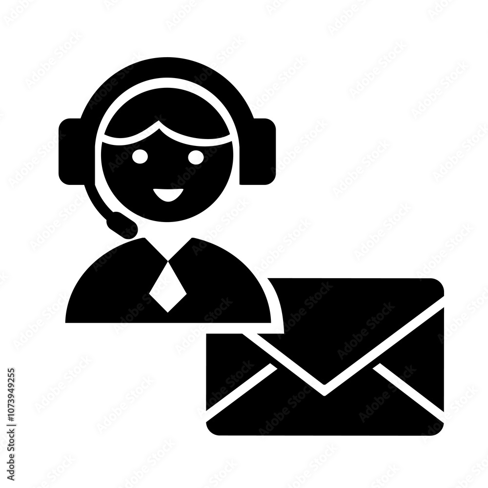 Vector illustration, logo, web icon of the support service operator. Chat, message. Isolated on a white background. Vector illustration, logo, web icon of the support service operator. Chat, message. Isolated on a white background.