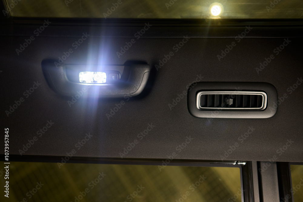 Explore the various interior car features such as air vents and stylish lighting options Explore the various interior car features such as air vents and stylish lighting options