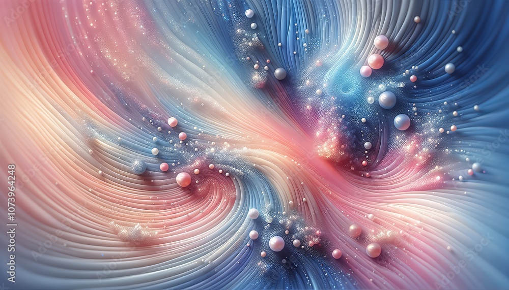 Obraz premium A mesmerizing blend of colors and textures creates a dreamlike, abstract landscape.