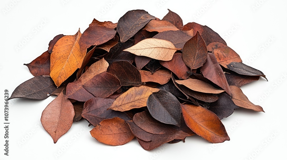Diverse Autumn Leaves on White Background Diverse Autumn Leaves on White Background