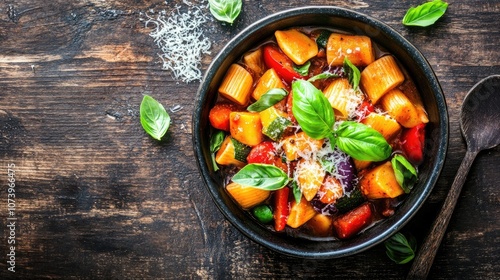 Wallpaper Mural Colorful Bowl of Minestrone Soup Delight Torontodigital.ca