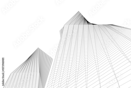 abstract architecture building