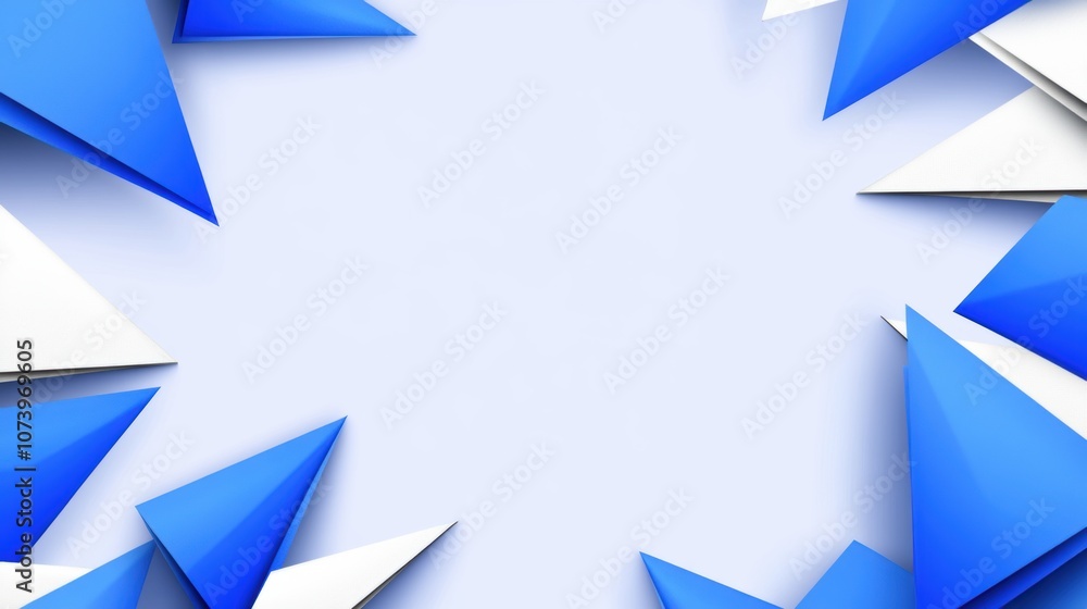 Abstract Blue and White Triangular Background, Modern Design with Depth and Dimension
Abstract Blue and White Triangular Background, Modern Design with Depth and Dimension