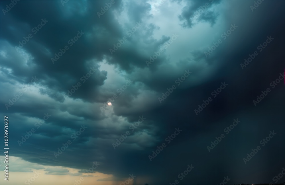 Dark sky with heavy rain clouds, stormy weather. Abstract, atmospheric, moody nature photo. Global warming, climate change, ecology, eco disaster concept. Bad, ominous, dramatic, grey, dark, overcast Dark sky with heavy rain clouds, stormy weather. Abstract, atmospheric, moody nature photo. Global warming, climate change, ecology, eco disaster concept. Bad, ominous, dramatic, grey, dark, overcast