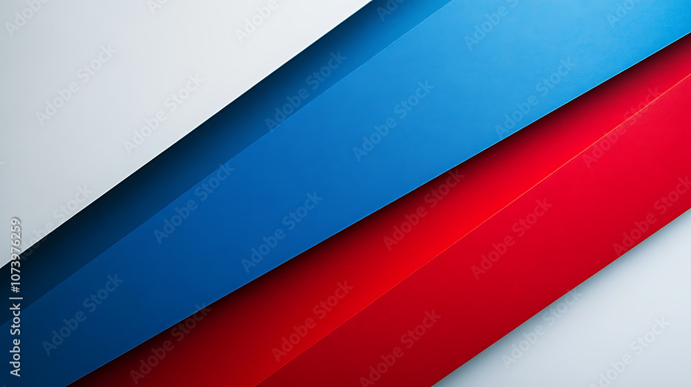 Red and blue diagonal stripes on white background Red and blue diagonal stripes on white background