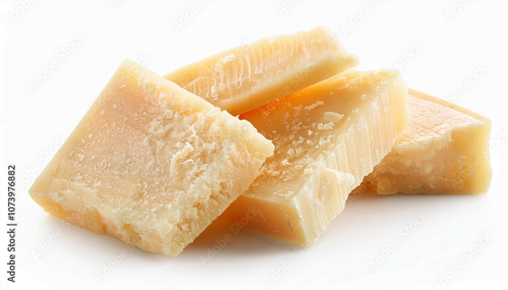 parmesan cheese slices isolated on white background with clipping path parmesan cheese slices isolated on white background with clipping path