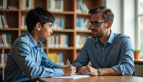 Student and Teacher Consultation in Library