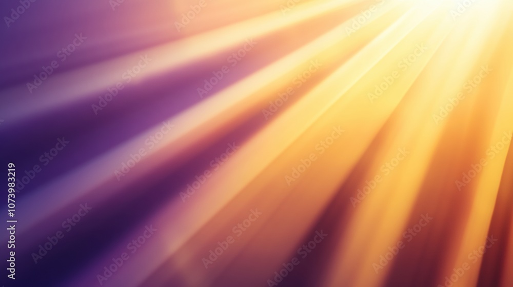 Obraz premium Golden rays of sunlight create a warm and ethereal atmosphere, AI