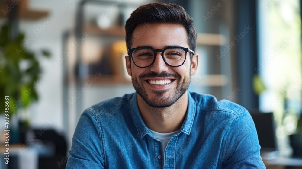 Successful Entrepreneur Smiling at Camera Successful Entrepreneur Smiling at Camera