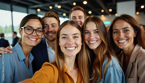 Happy Business Team Celebrates Success